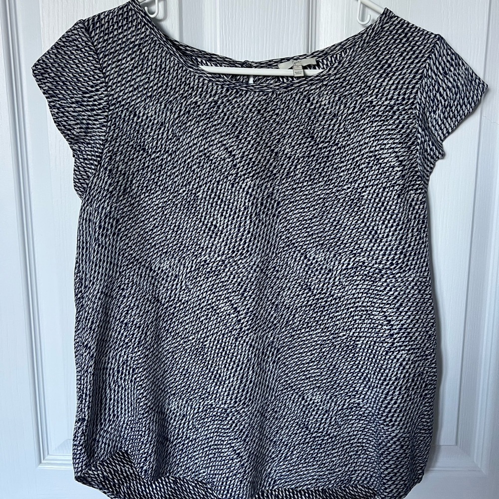 Joie Black and White Blouse